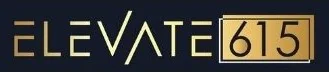 Elevate615 logo with gold and black design representing a Nashville business brand